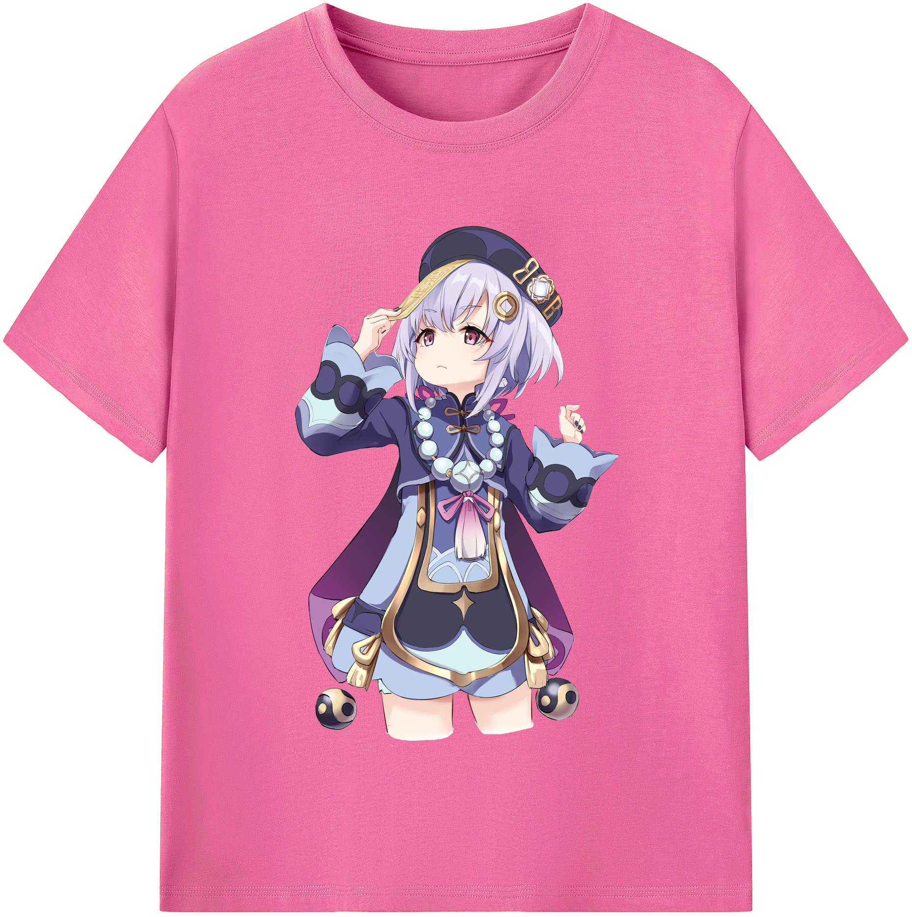 げんし神 七七 なな  genshin Nana レディースカジュアルプリントTシャツ（綿100％）